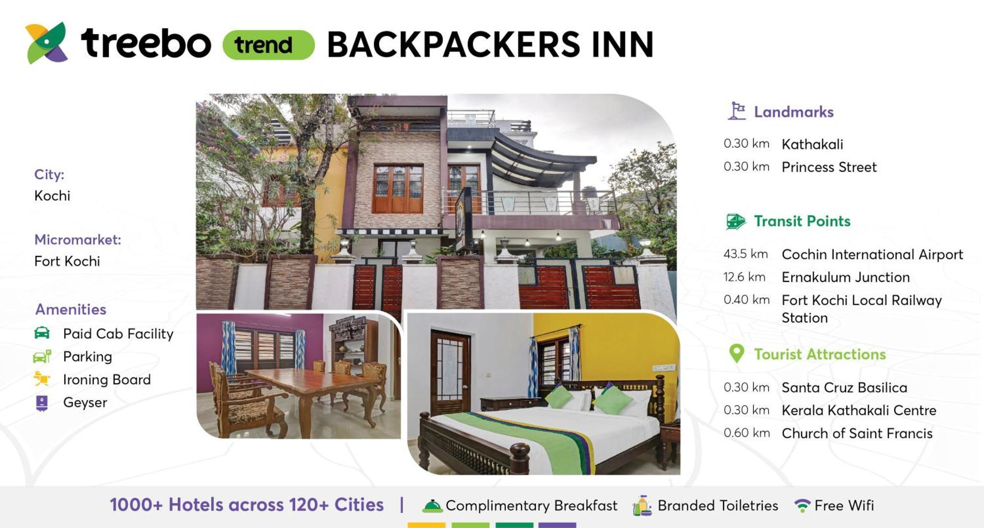 Treebo Backpackers Inn Kochi Εξωτερικό φωτογραφία